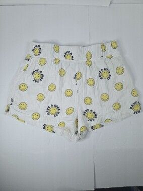 American Eagle AE Lounge Smiley Face Gauze Shorts Small  Sleep Pajama short
